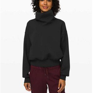 lululemon Full Flourish Pullover Black sz 6